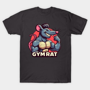 Muscled Gym Rat motivation meme mscot T-Shirt